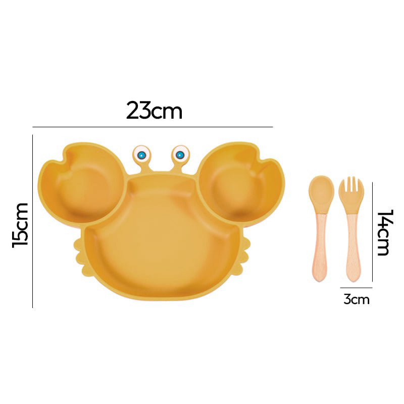 Kit Cangrejo de Silicona Adherente para Bebés