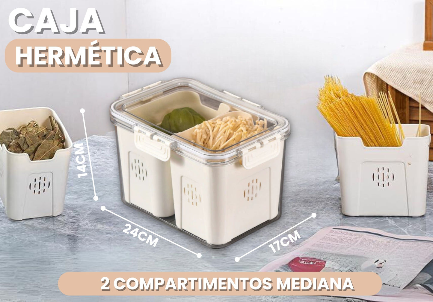 Tupper Organizador de Nevera Fiambrera