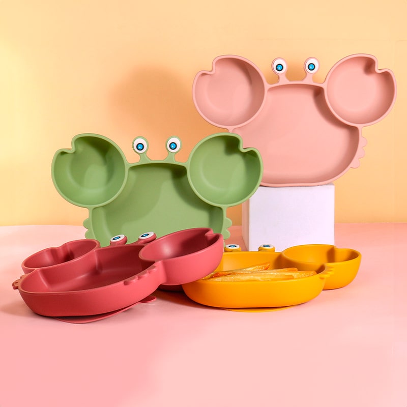 Kit Cangrejo de Silicona Adherente para Bebés