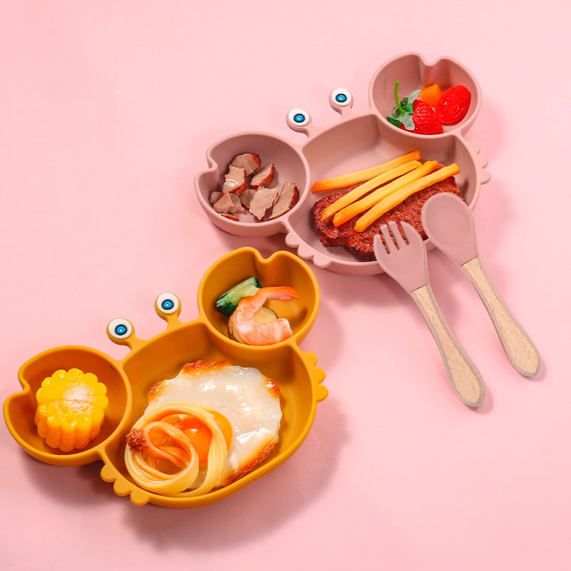 Kit Cangrejo de Silicona Adherente para Bebés