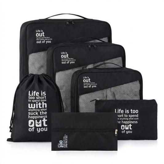 Juego de 6 Organizadores de Equipaje para Accesorios de Viaje