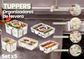 Set Tuppers Organizadores de Nevera Fiambreras